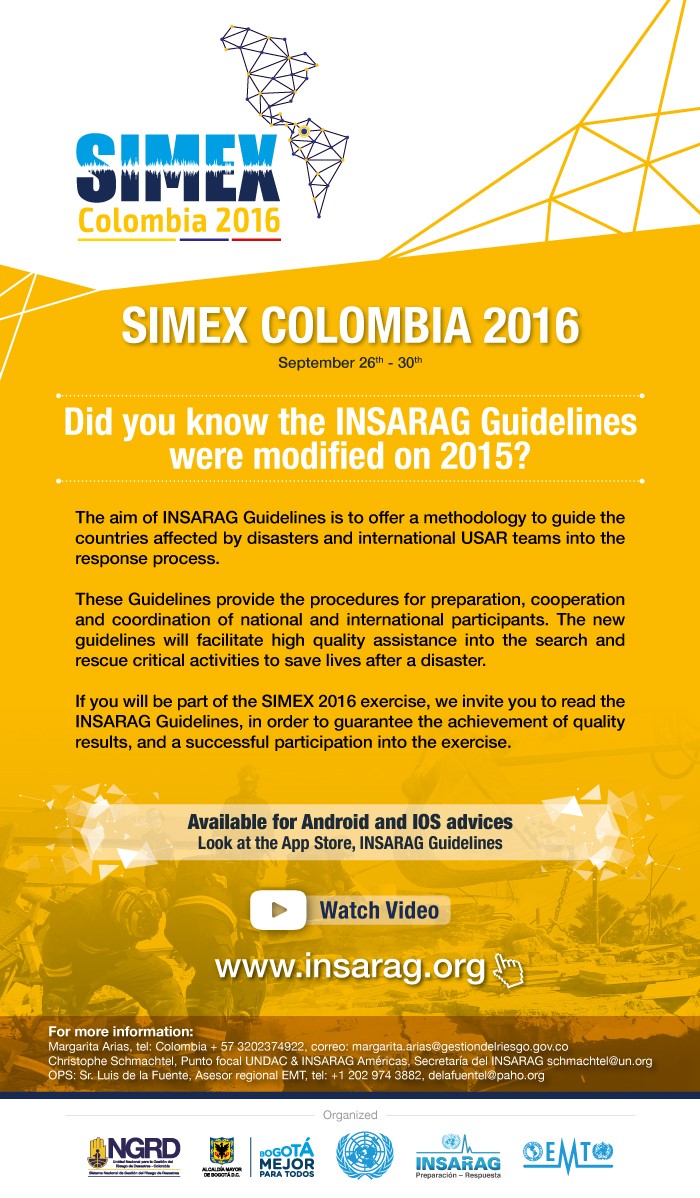 SIMEX Colombia 2016 announcement